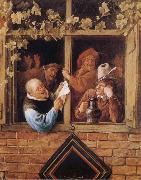 Rhetoricians at a Window Jan Steen